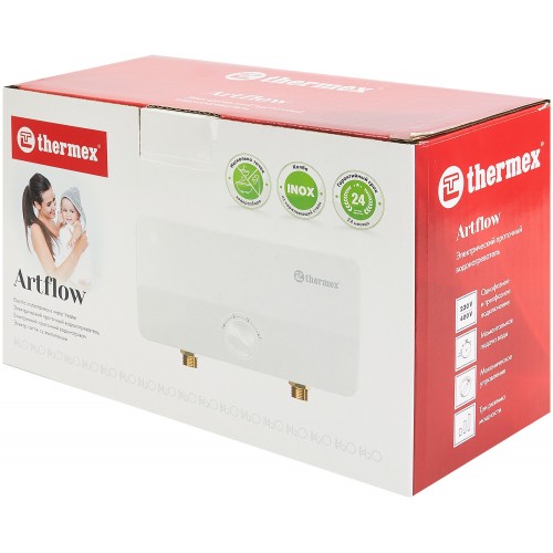 Проточный электрический водонагреватель Thermex Artflow 6000 (белый) 3