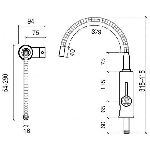 Кран нагрева электрический Thermex Ruby 3000 (красный/серебристый) 1