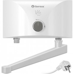 Проточный электрический водонагреватель Thermex Vetro 3500 tap (белый)