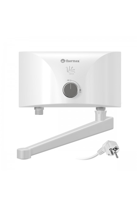 Проточный электрический водонагреватель Thermex Vetro 3500 tap (белый) 5