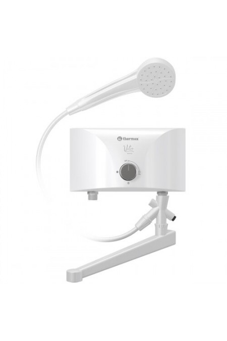 Проточный электрический водонагреватель Thermex Vetro 5500 combi (белый) 