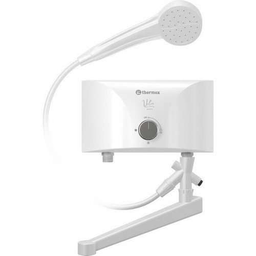 Проточный электрический водонагреватель Thermex Vetro 5500 combi (белый) 