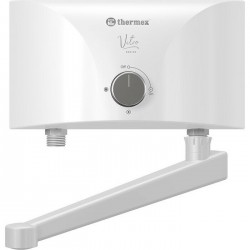 Проточный электрический водонагреватель Thermex Vetro 5500 tap (белый)