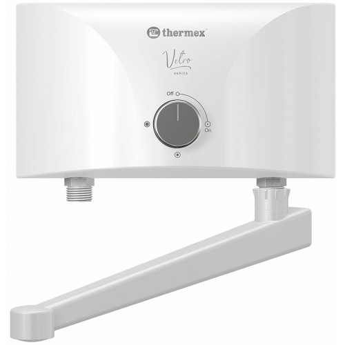 Проточный электрический водонагреватель Thermex Vetro 5500 tap (белый) 4