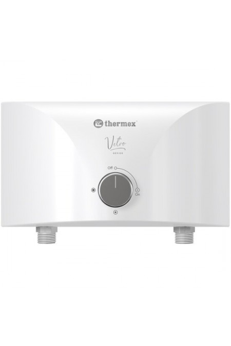 Проточный электрический водонагреватель Thermex Vetro 6500 combi (белый) 1