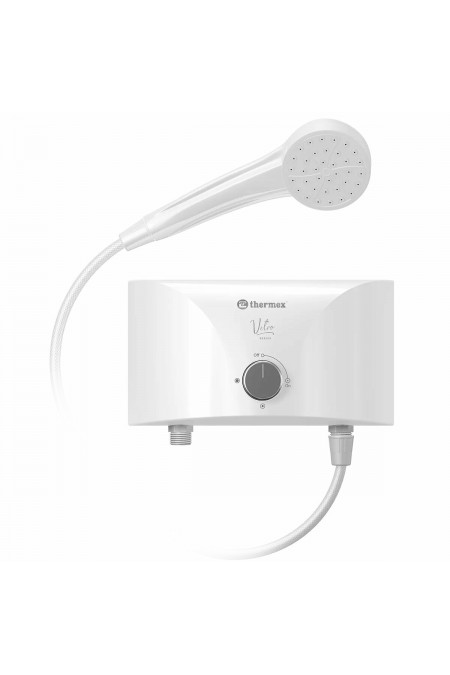 Проточный электрический водонагреватель Thermex Vetro 6500 shower (белый) 