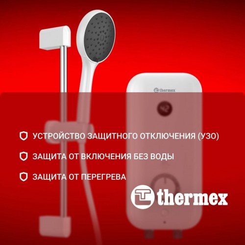Проточный электрический водонагреватель Thermex Vox 5500 (белый) 7