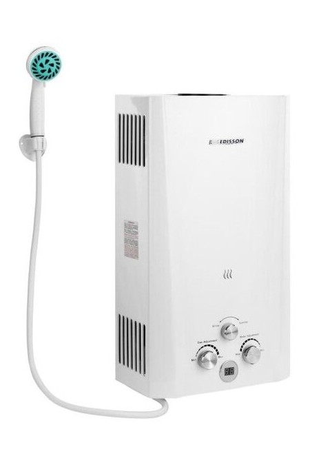 Проточный газовый водонагреватель Edisson Flame F 20 D (белый) 