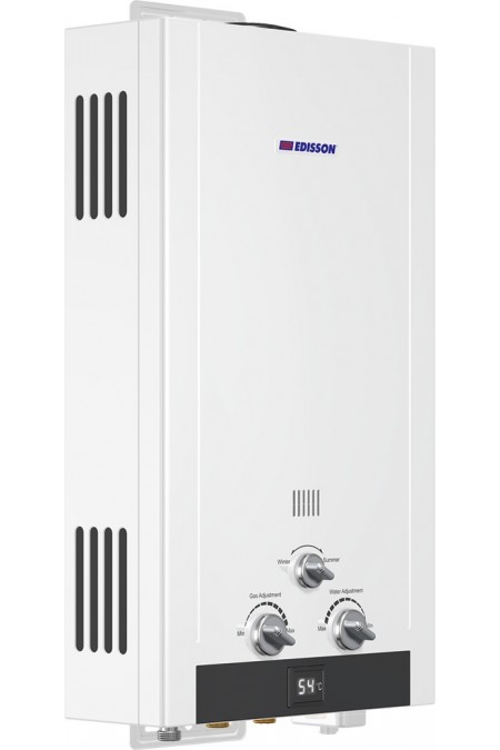 Проточный газовый водонагреватель Edisson H 20 D (белый) 2