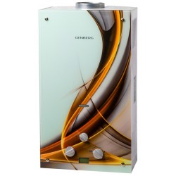 Проточный газовый водонагреватель GENBERG 210.01 Декор (Абстракция) (белый/рисунок)