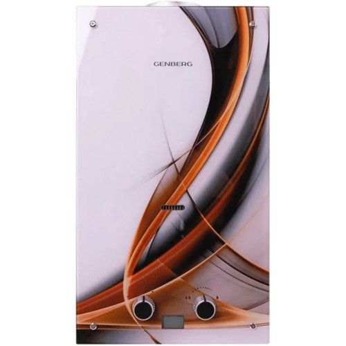 Проточный газовый водонагреватель Genberg 210.01 Декор (Абстракция) (белый/рисунок) 