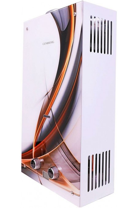 Проточный газовый водонагреватель Genberg 210.01 Декор (Абстракция) (белый/рисунок) 2