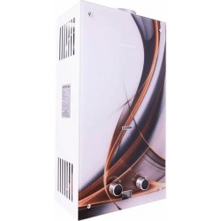 Проточный газовый водонагреватель Genberg 210.01 Декор (Абстракция) (белый/рисунок)