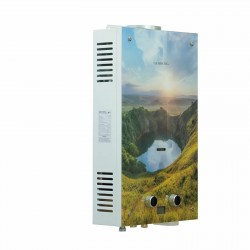 Проточный газовый водонагреватель Genberg 210.01 Декор-ЕСО (Кавказ) (белый/рисунок)