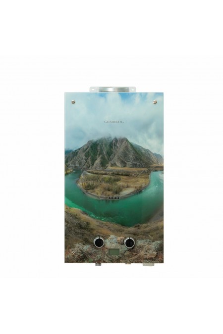 Проточный газовый водонагреватель Genberg 210.01 Декор-ЕСО (Мультинские озера) (белый/рисунок) 