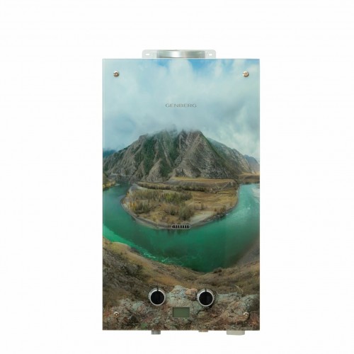 Проточный газовый водонагреватель GENBERG 210.01 Декор-ЕСО (Мультинские озера) (белый/рисунок) 1