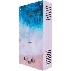 Проточный газовый водонагреватель GENBERG 210.01 Декор-ЕСО (Океан) (белый/рисунок)