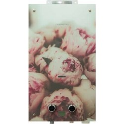 Проточный газовый водонагреватель GENBERG 210.01 Декор-ЕСО (Пион) (белый/рисунок)