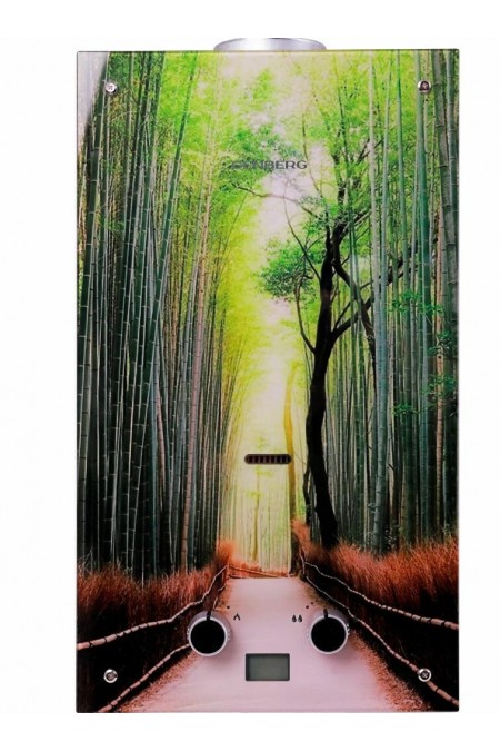 Проточный газовый водонагреватель Genberg 210.01 Декор-ЕСО (Тростниковая роща) (белый/рисунок) 