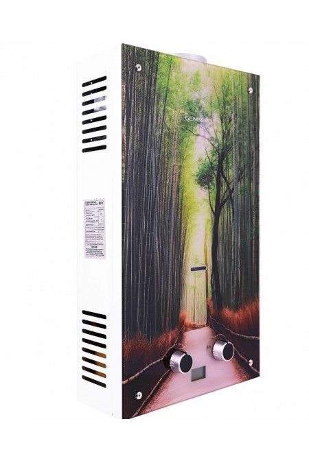 Проточный газовый водонагреватель Genberg 210.01 Декор-ЕСО (Тростниковая роща) (белый/рисунок) 3