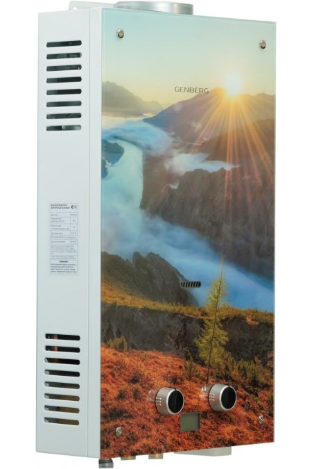 Проточный газовый водонагреватель Genberg 210.01 Декор-ЕСО (Якутия) (белый/рисунок) 1