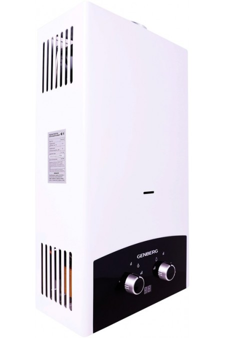 Проточный газовый водонагреватель Genberg 310.01 Премиум (белый/черный) 1
