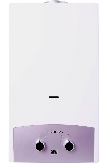 Проточный газовый водонагреватель Genberg 310.01 Премиум (белый/серебристый) 