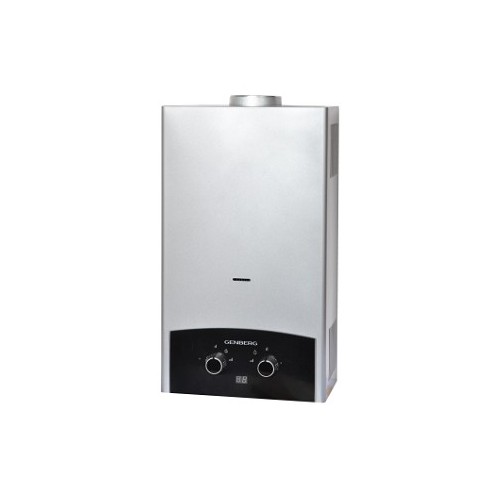 Проточный газовый водонагреватель GENBERG 310.01 Премиум (серебристый/черный) 1