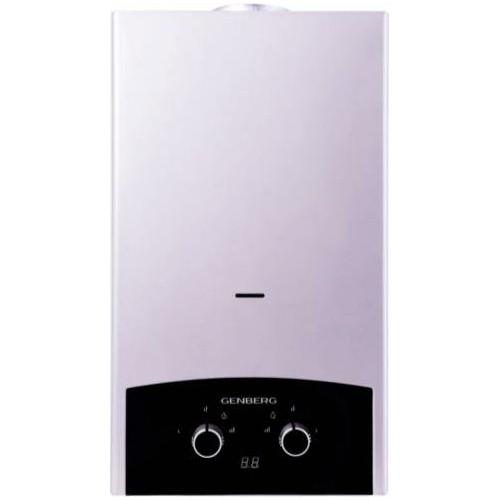 Проточный газовый водонагреватель GENBERG 310.01 Премиум (серебристый/черный) 3