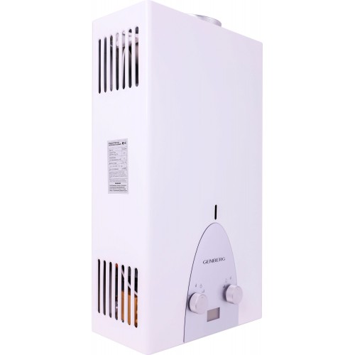 Проточный газовый водонагреватель GENBERG 311.01 Люкс (белый) 3