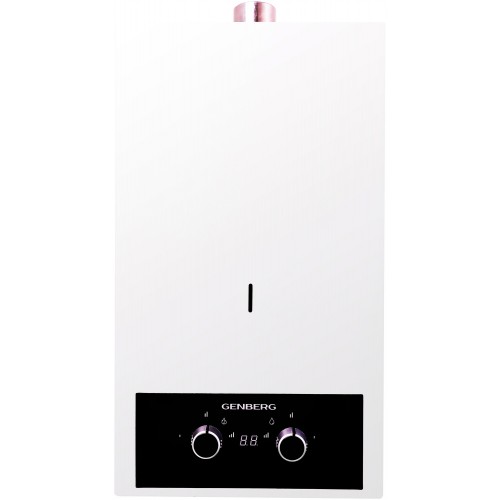 Проточный газовый водонагреватель GENBERG 410.01 Турбо (белый) 4