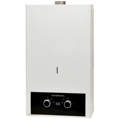 Проточный газовый водонагреватель GENBERG 410.01 Турбо (белый) 6