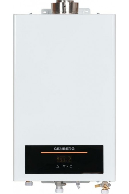 Проточный газовый водонагреватель Genberg 710.01 Turbo Max 14 л. (белый) 