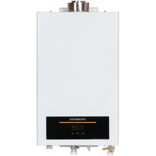 Проточный газовый водонагреватель GENBERG 710.01 Turbo Max 14 л. (белый) 