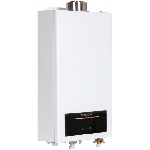 Проточный газовый водонагреватель GENBERG 710.01 Turbo Max 14 л. (белый) 1