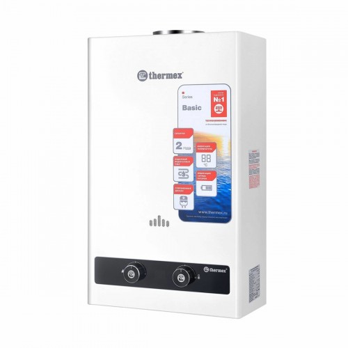 Проточный газовый водонагреватель Thermex B 20 D (серебристый) 6