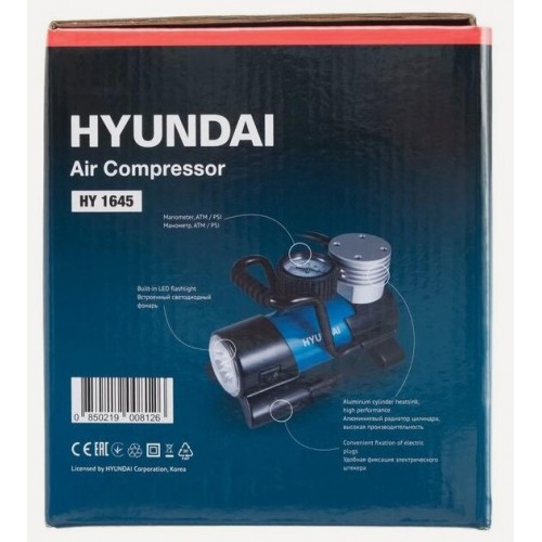 Автомобильный компрессор Hyundai HY 1645 (синий) 9