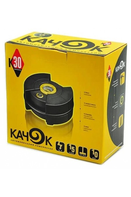 Автомобильный компрессор Качок K30 (черный) 4