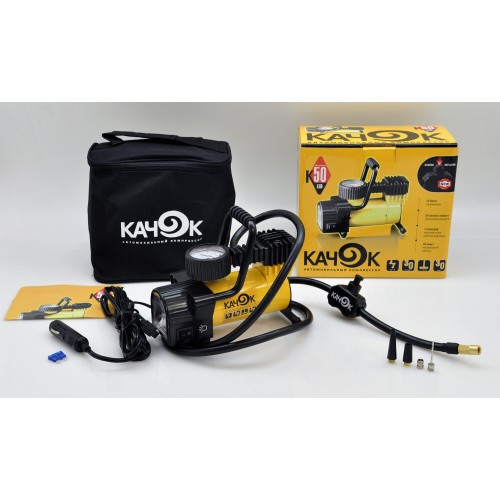 Автомобильный компрессор Качок K50 LED (желтый) 5