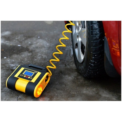 Автомобильный компрессор Качок К70 (черный/желтый) 5