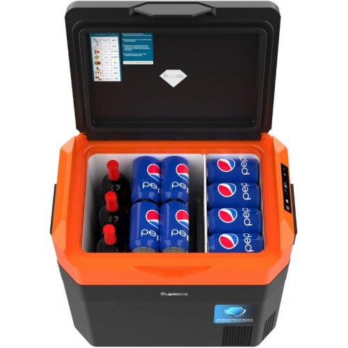 Автомобильный холодильник Бирюса НС-38P7 38л (черный/оранжевый) 7