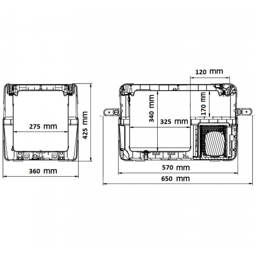 Автомобильный холодильник Alpicool C40 (серый) 3