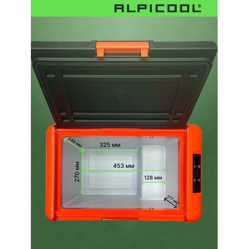 Автомобильный холодильник ALPICOOL CL40 (12/24) (черный/оранжевый) 1