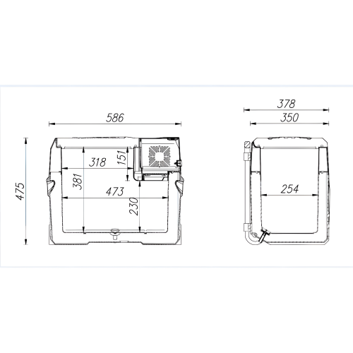 Автомобильный холодильник Alpicool CX40 (12/24) (серый) 6