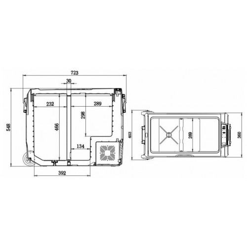 Автомобильный холодильник Alpicool ET60 (серый) 2
