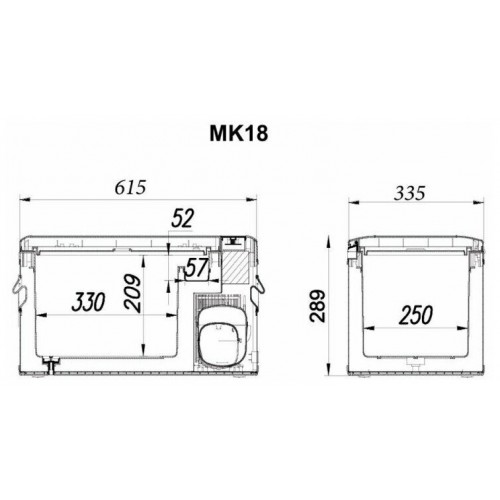 Автомобильный холодильник Alpicool MK18 (12/24) (серый) 4
