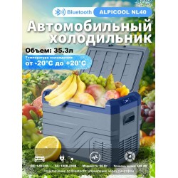 Автомобильный холодильник Alpicool NL40 (12/24) (серый)