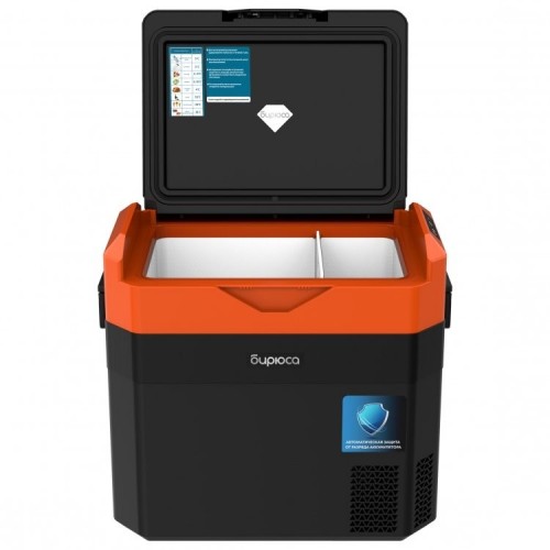 Автомобильный холодильник Бирюса НС-38P7 38л (черный/оранжевый) 2