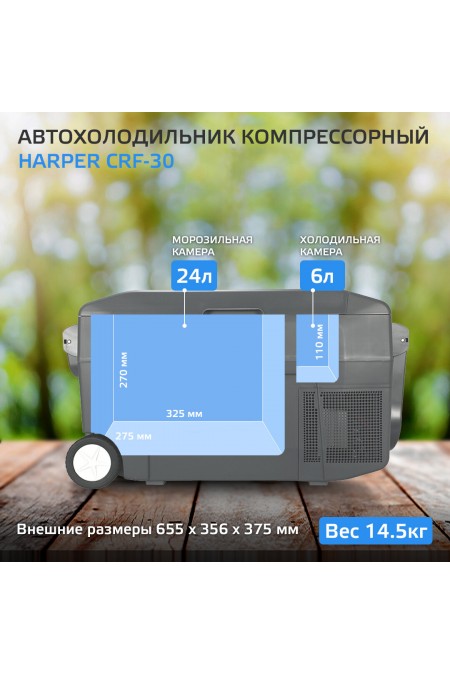 Автомобильный холодильник HARPER CRF-30 (черный) 2