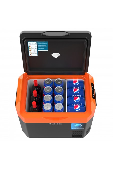 Автомобильный холодильник БИРЮСА HC-30P7 (черный/оранжевый) 7